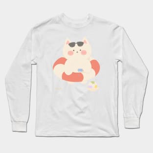 Summer Kitty Long Sleeve T-Shirt